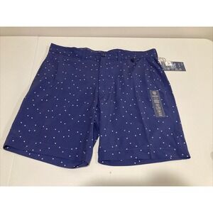 V46 Golf Shorts Mens Size 38 Navy Performance Comfort Stretch All Over Print